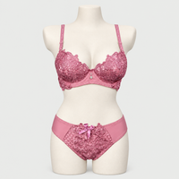 Sexy Bridal Underwire Push Up Padded Bra Panty Set
