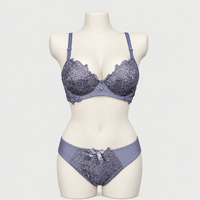 Sexy Bridal Underwire Push Up Padded Bra Panty Set