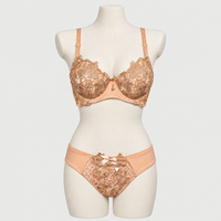 Sexy Bridal Underwire Push Up Padded Bra Panty Set