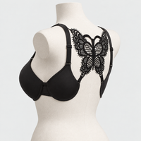 Butterfly Lace Back Front Open Bra