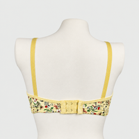 Plus Size Flower Printed Soft Cotton Basic Daily Wear Bra