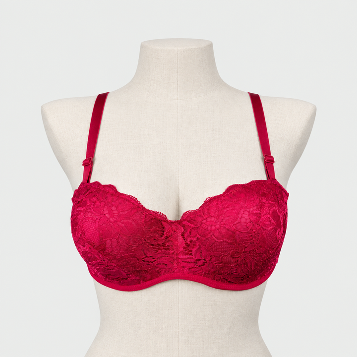 Stylish Love You Lacy Padded Wired Push-up Bra