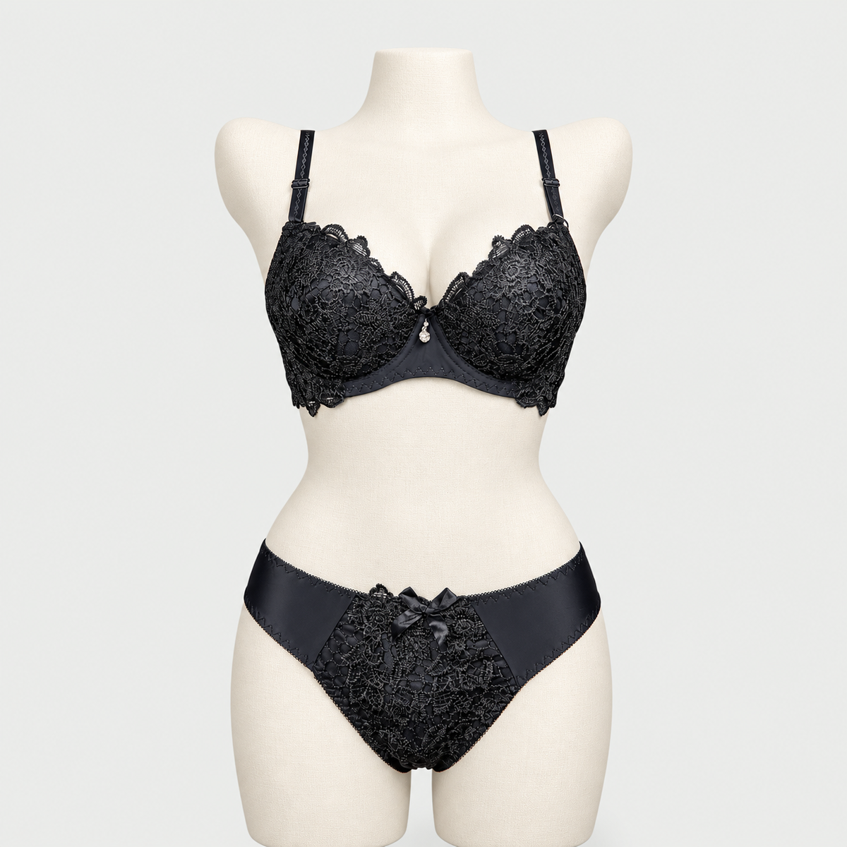 Sexy Bridal Underwire Push Up Padded Bra Panty Set
