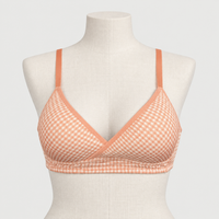 Smart Push Up Check Daily Wear Non Wire T-shirt Bra