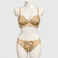 Sexy Bridal Underwire Push Up Padded Bra Panty Set