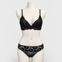 Bridal Floral Lace Soft Solid Breathable Wireless Bra