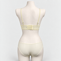 Bridal Floral Lace Soft Solid Breathable Wireless Bra