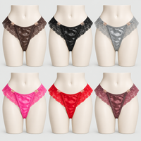 Sexy V Shape French Thong Lace Crotch Seamless Panties