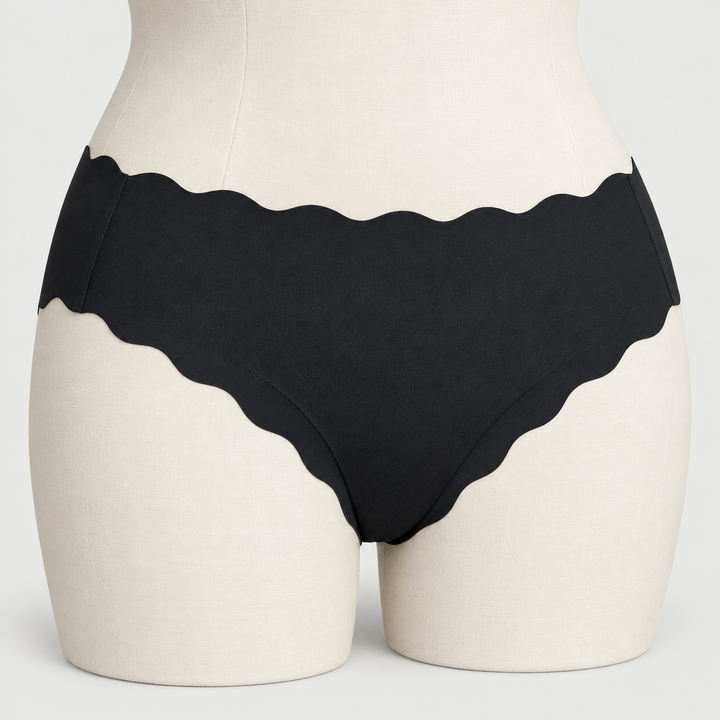 Rippled Edge Seamless Underwear Invisible Panties
