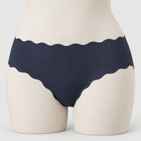 Rippled Edge Seamless Underwear Invisible Panties