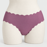 Rippled Edge Seamless Underwear Invisible Panties