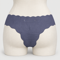 Rippled Edge Seamless Underwear Invisible Panties