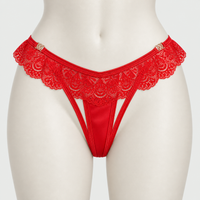 Sexy V Shape French Thong Lace Crotch Seamless Panties