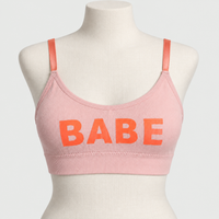 Cute Babe Light Padded Sports Bra For Young Girls