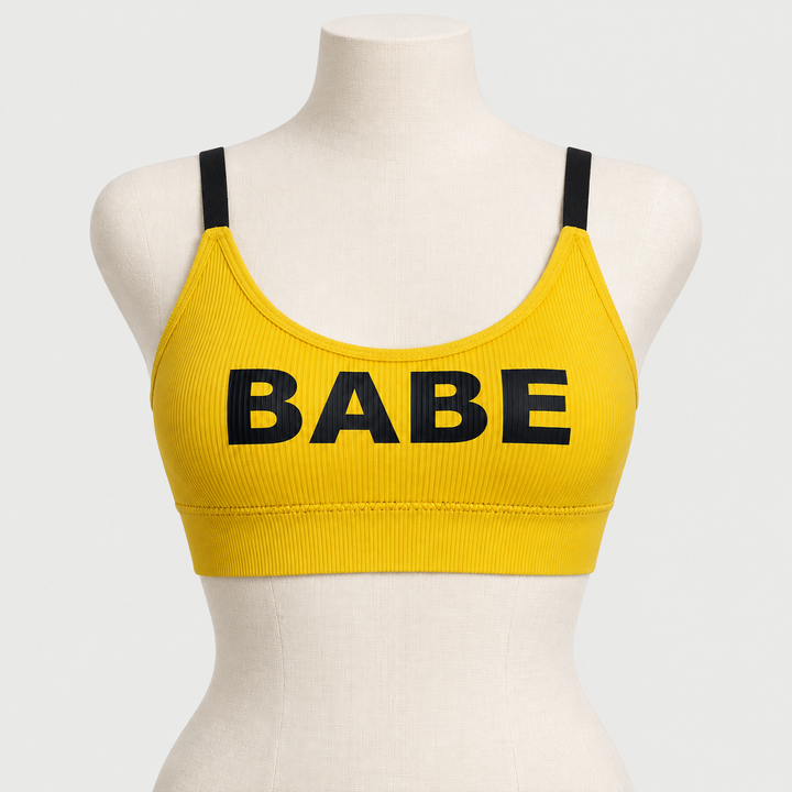 Cute Babe Light Padded Sports Bra For Young Girls