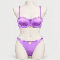 Premium Soft Thin Pad Bra Set with V-Buckle – Elegant & Comfortable