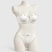 Premium Soft Thin Pad Bra Set with V-Buckle – Elegant & Comfortable