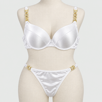 Intimate Silk Bra Panty Set with Stylish Buckle