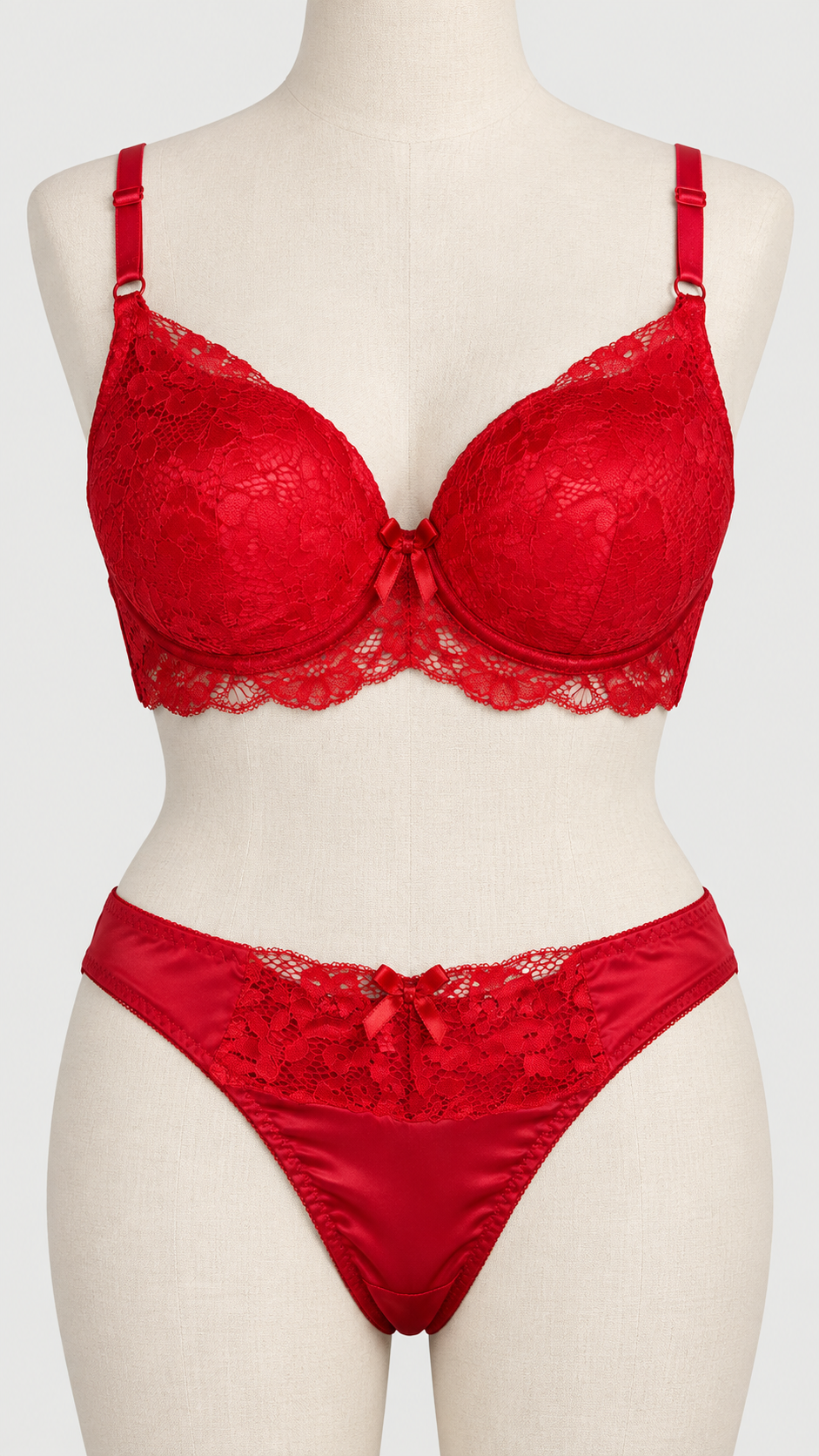 Elegant Bridal Soft Lace Push Up Bra and Panty Set