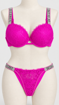 Elegant Victoria Secret Style Lace Bra and Panty Set
