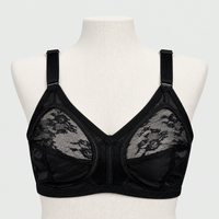 Plus Size Full Coverage Lacy Net Bra Soft & Breathable