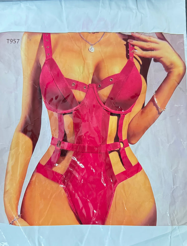 Sexy Body Suit Red