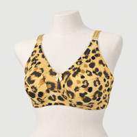 Silky Cheetah Print Non Padded Wire Free Bra