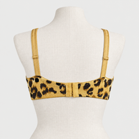 Silky Cheetah Print Non Padded Wire Free Bra