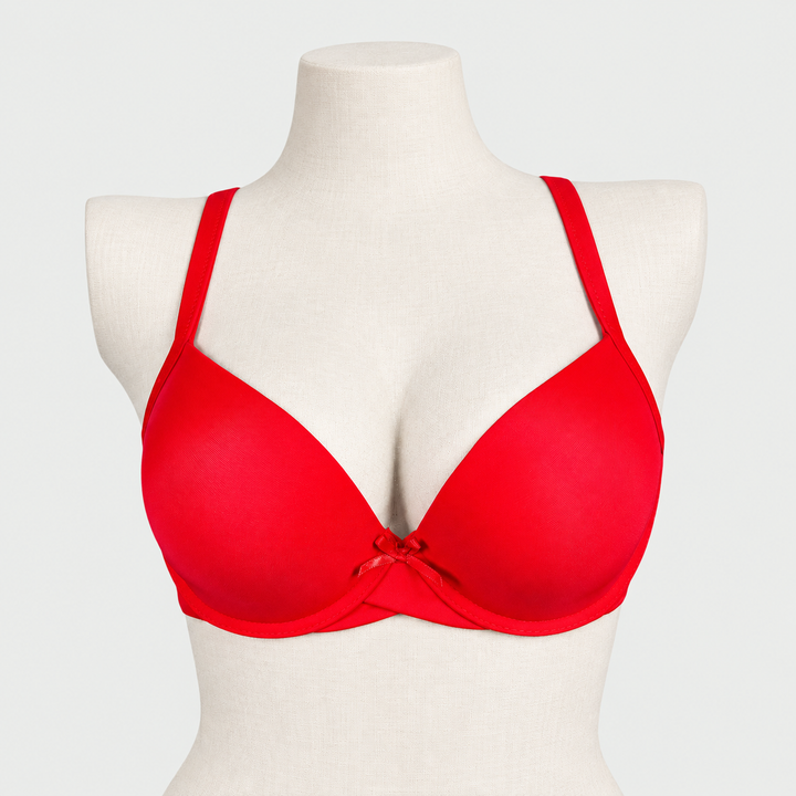 Love Padded Push Up Underwire Bra with Plunge Deep V For T-Shirt