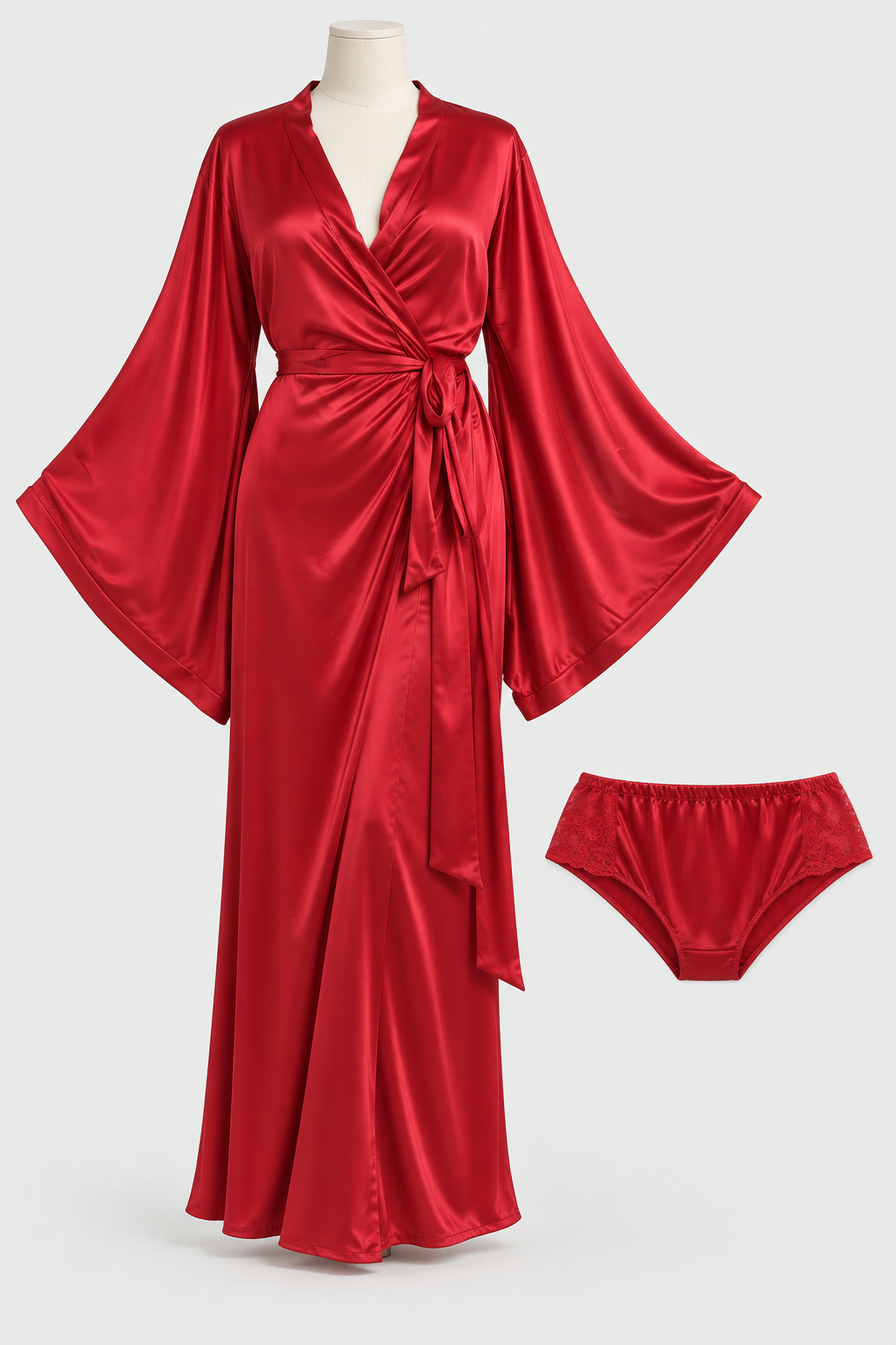 Premium 2 Piece Nightwear Gown with Panty