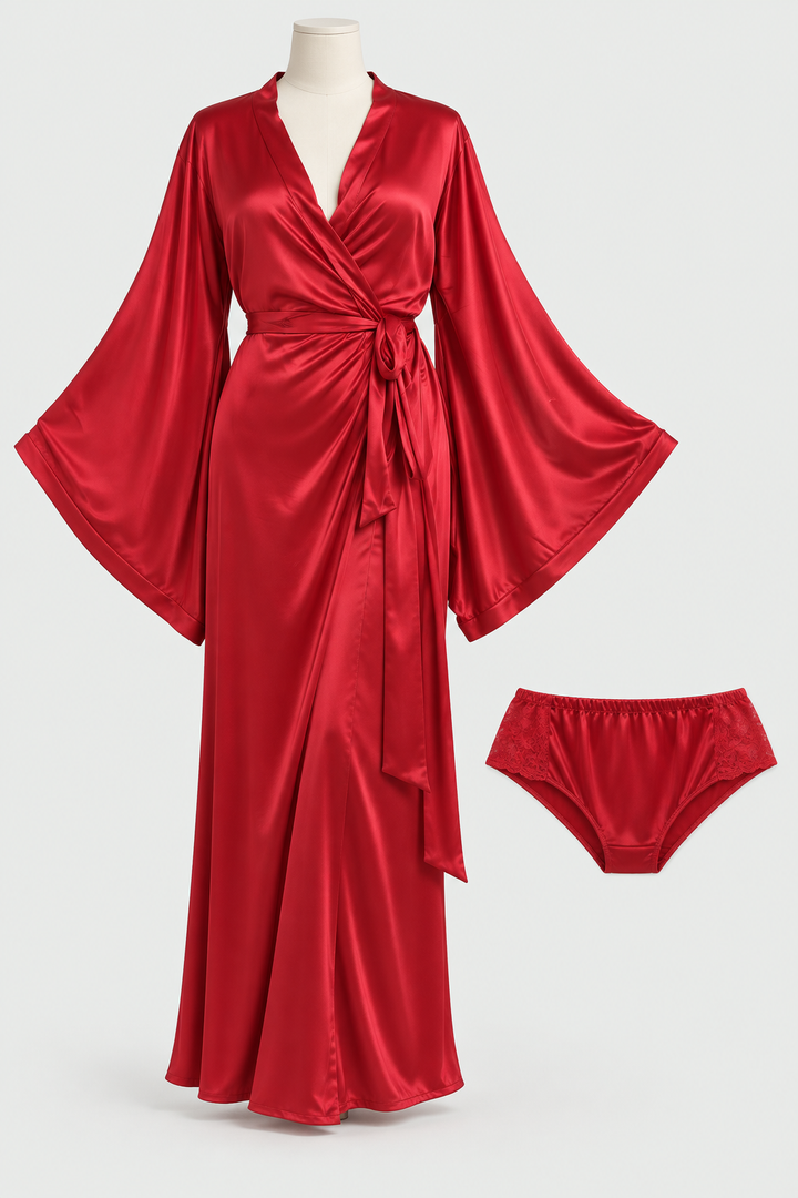 Premium 2 Piece Nightwear Gown with Panty