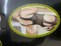 Floral Lace Suspender Bodystocking with Thigh Highs
