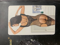 Rhinestone Diamond Net Garter Bodystocking